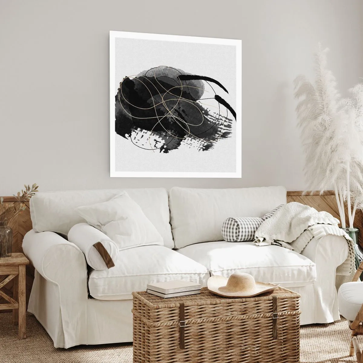 Poster - Aus Schwarz entstanden - 60x60 cm