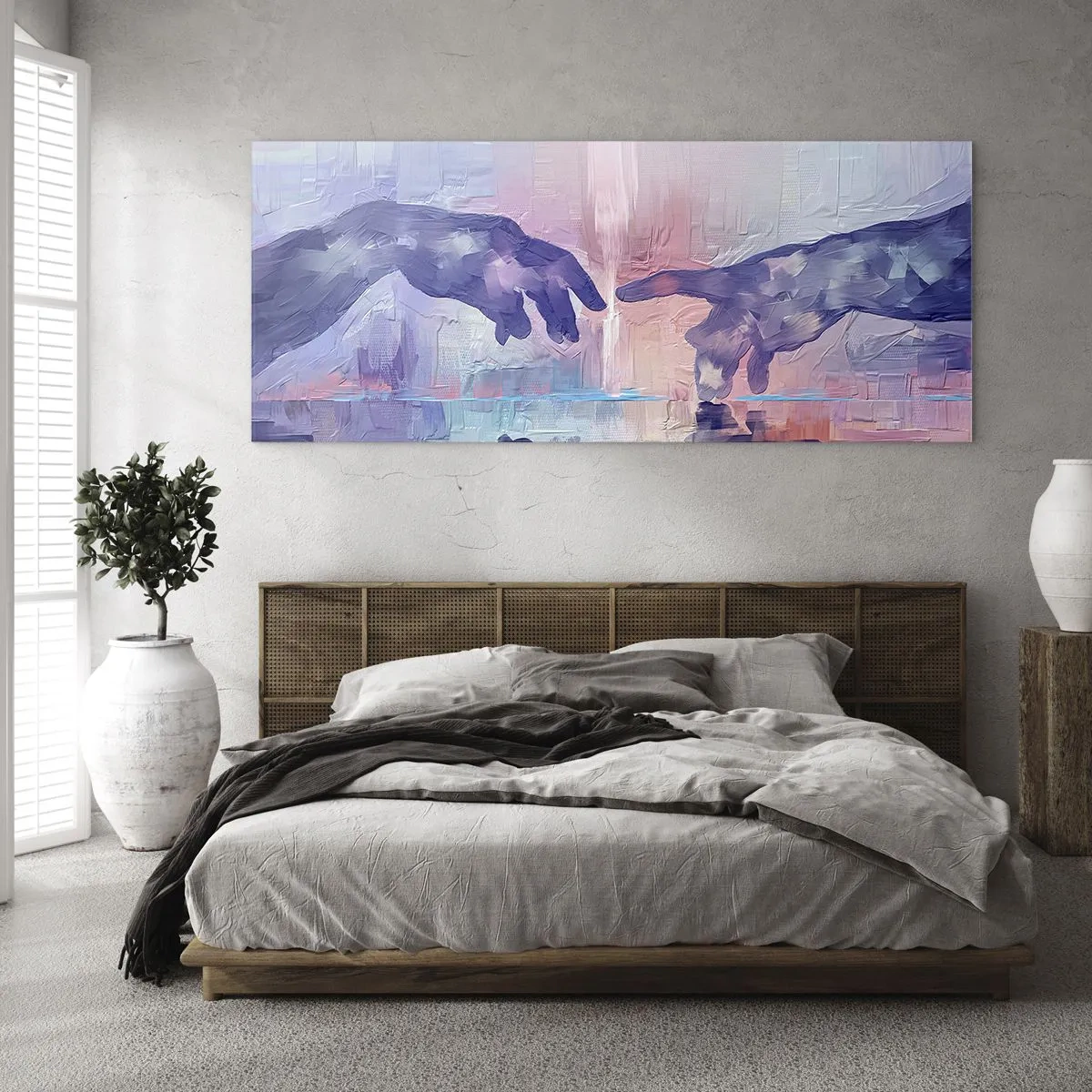 Glasbild - Bild auf glas - Göttlicher Funke des Lebens - 100x40 cm