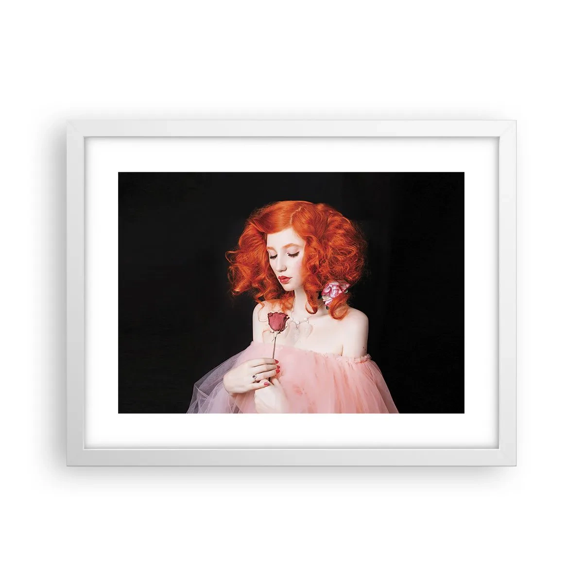 Poster in einem weißen Rahmen - Im barocken Stil - 40x30 cm