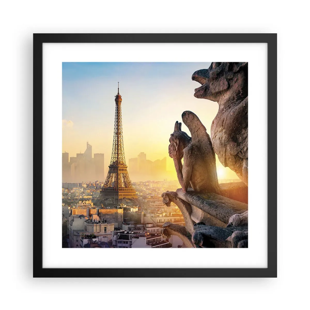 Poster in einem schwarzem Rahmen - Vieles hat sich geändert ... - 40x40 cm