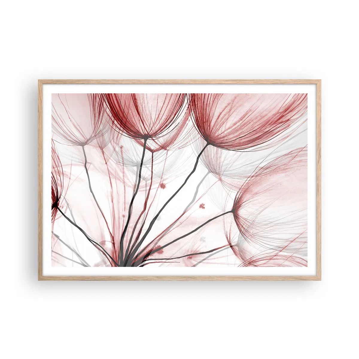 Poster in einem Rahmen aus heller Eiche - Vor der Abfahrt - 100x70 cm