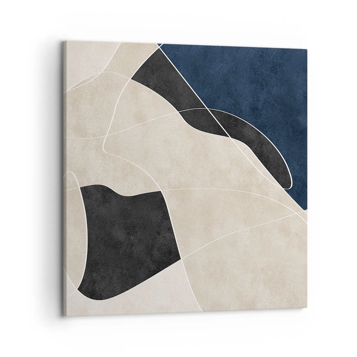 Bild auf Leinwand - Leinwandbild - Abstrakte Komposition – Farbkontrast - 50x50 cm