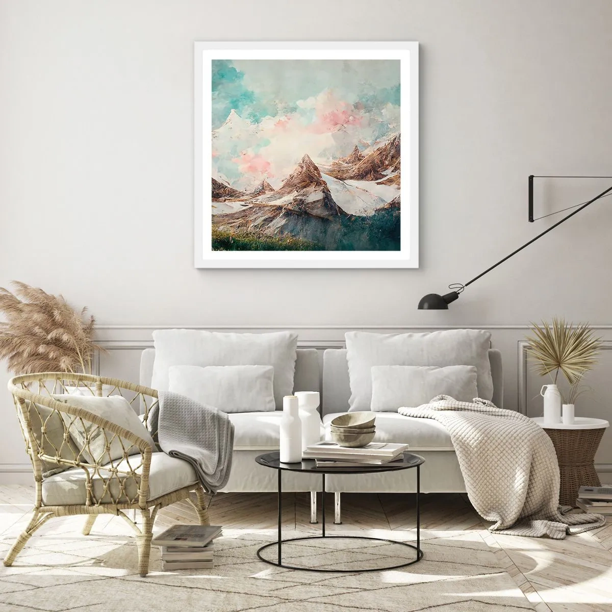 Poster in einem weißen Rahmen - Felsklingen - 30x30 cm