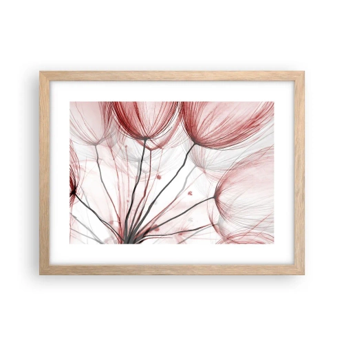 Poster in einem Rahmen aus heller Eiche - Vor der Abfahrt - 40x30 cm