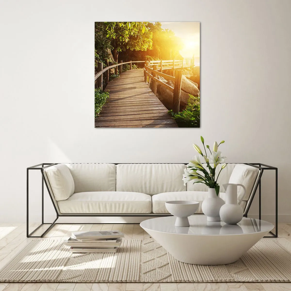 Glasbild - Bild auf glas - Noch eine Wendung, ein weiteres Wunder - 70x70 cm