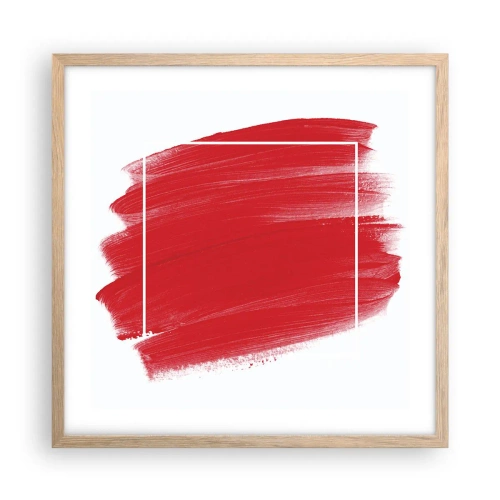 Poster in einem Rahmen aus heller Eiche - Aus dem Rahmen - 50x50 cm