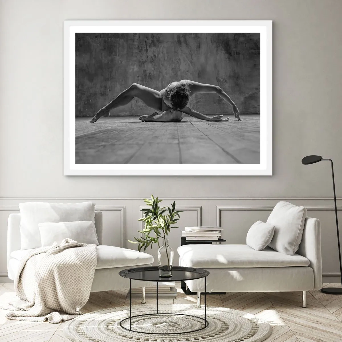 Poster in einem weißen Rahmen - Symmetrie gefunden - 91x61 cm