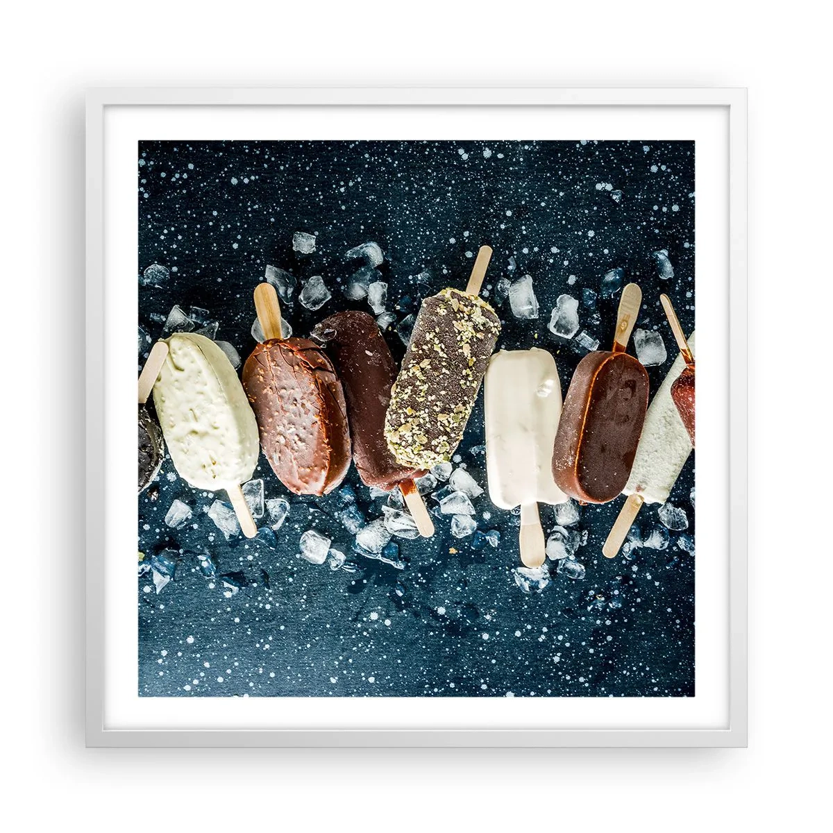 Poster in einem weißen Rahmen - Geschmack des heißen Sommers - 60x60 cm