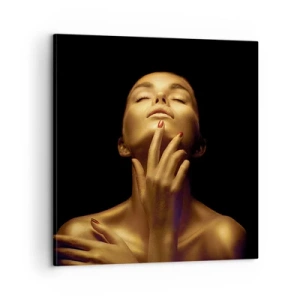 Bild auf Leinwand - Leinwandbild - Wie goldene Seide - 60x60 cm