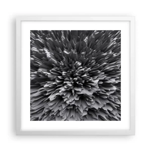 Poster in einem weißen Rahmen - Härter kann es nicht werden - 40x40 cm