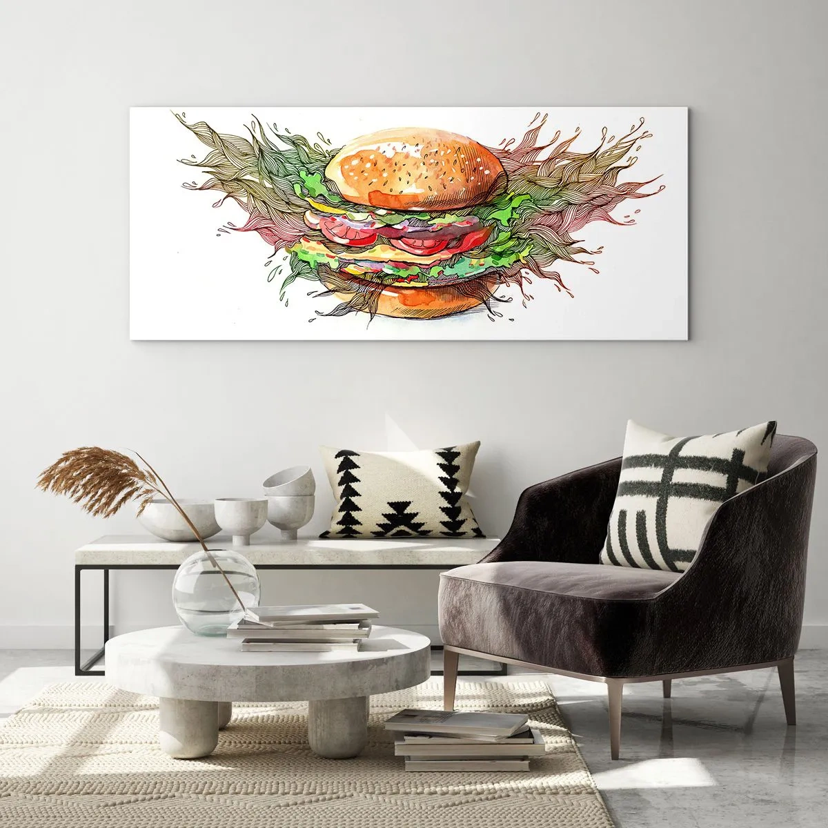 Glasbild - Bild auf glas - Heiße Versuchung - 100x40 cm
