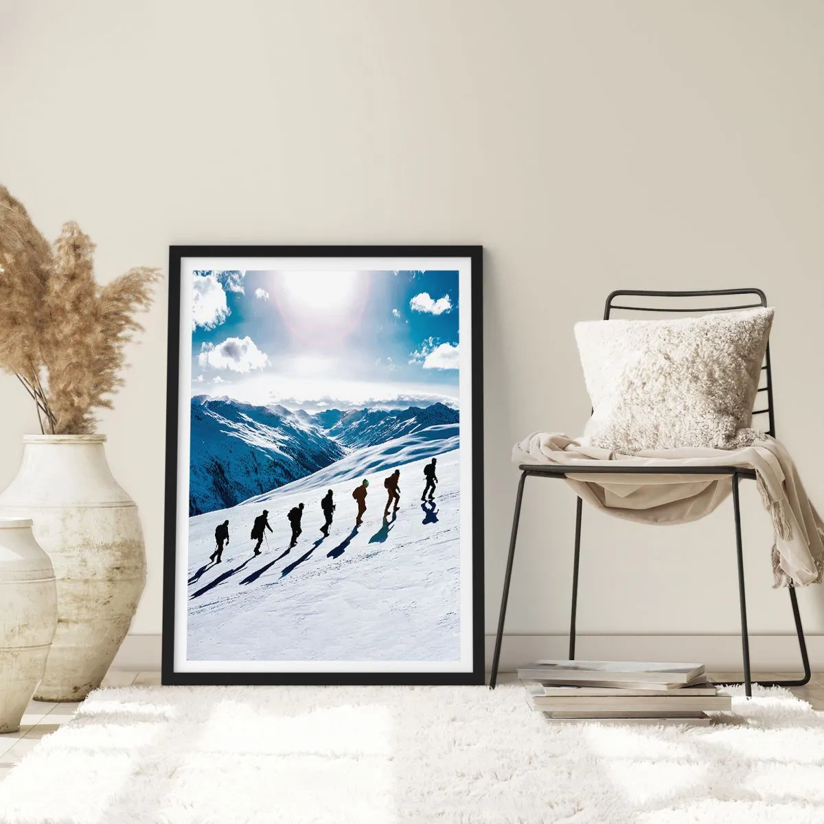 Poster in einem schwarzem Rahmen - Das Team der Eroberer - 40x50 cm