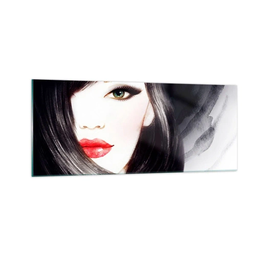 Glasbild - Bild auf glas - Saphir-Optik - 100x40 cm