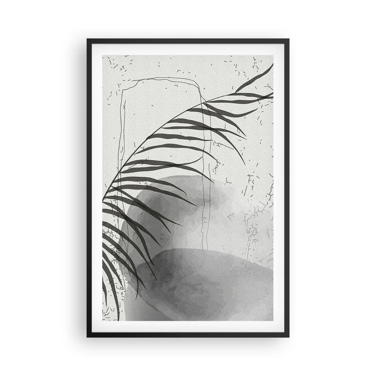 Poster in einem schwarzem Rahmen - Subtile Exotik der Natur - 61x91 cm