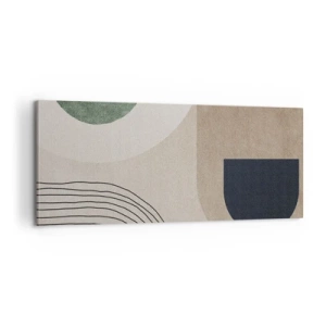 Bild auf Leinwand - Leinwandbild - Sanftheit des Ovals - 100x40 cm