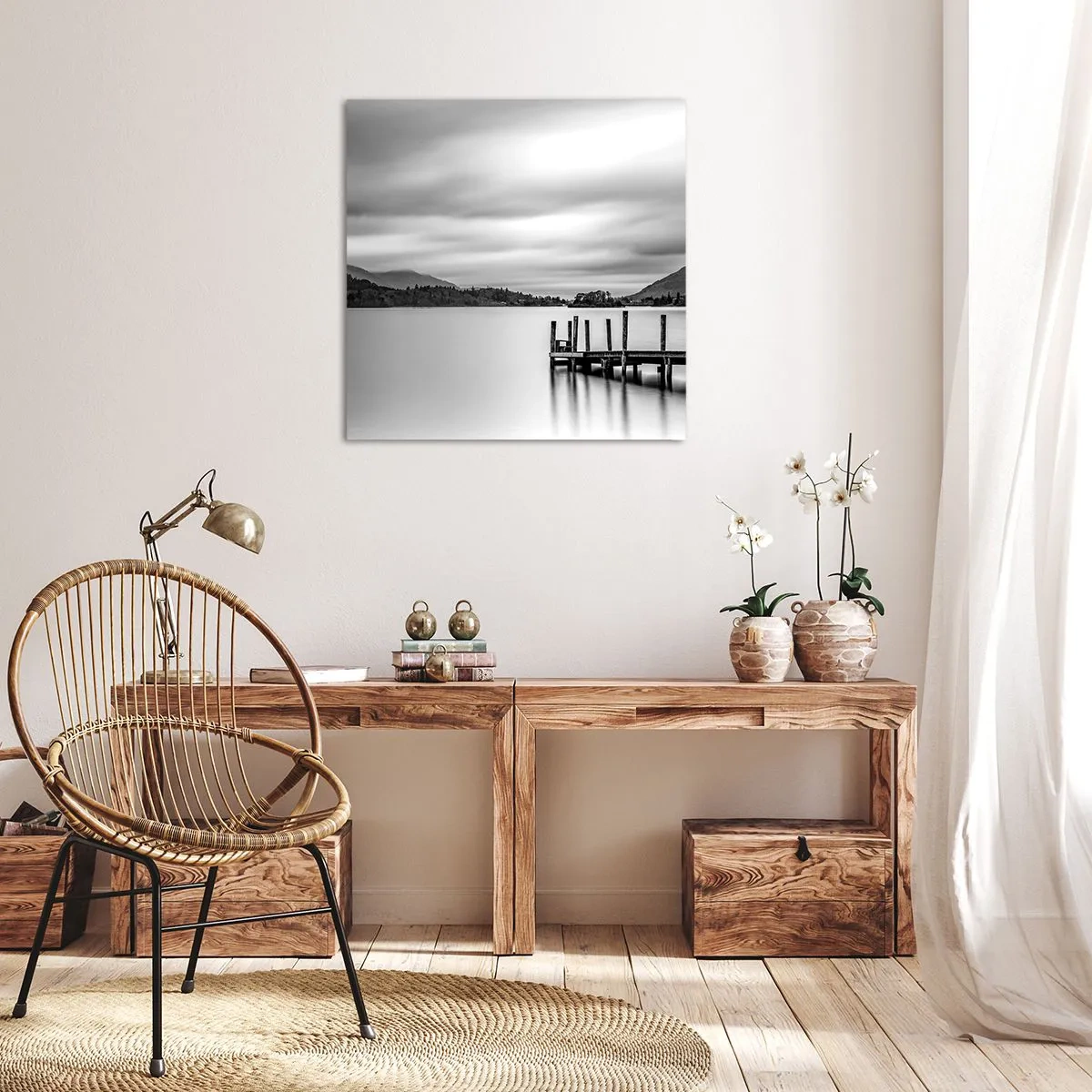 Bild auf Leinwand - Leinwandbild - Milde und Kraft - 40x40 cm