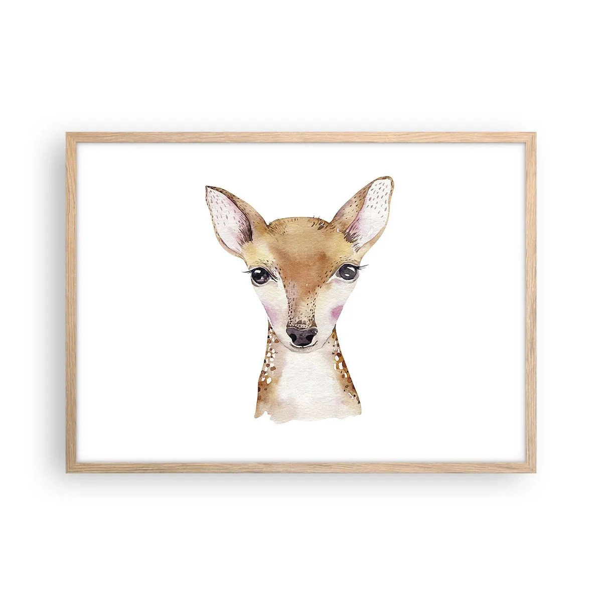 Poster in einem Rahmen aus heller Eiche - Die Natur der Unschuld - 70x50 cm