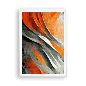 Poster in einem weißen Rahmen - Hitze und Kälte - 70x100 cm