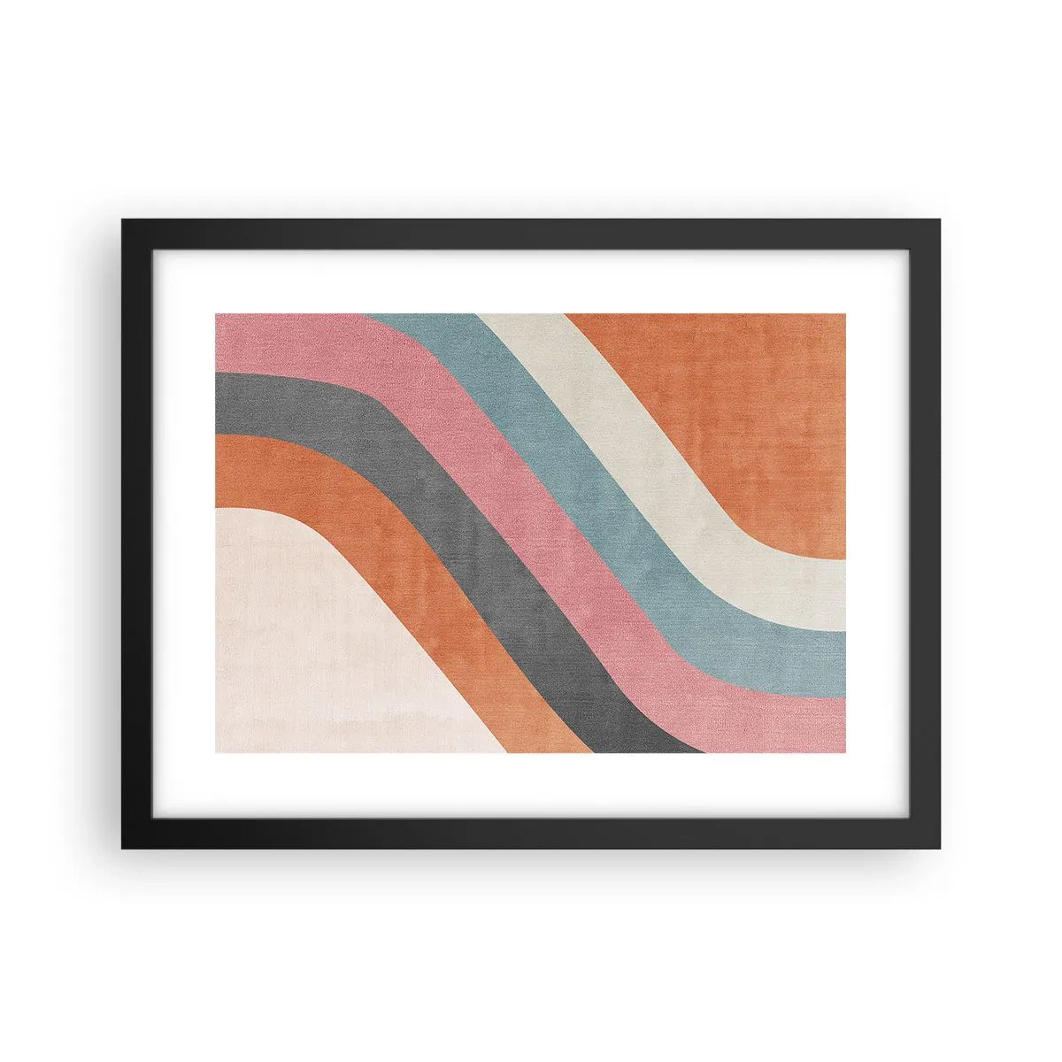 Poster in einem schwarzem Rahmen - Diagonale Komposition – Bewegung - 40x30 cm