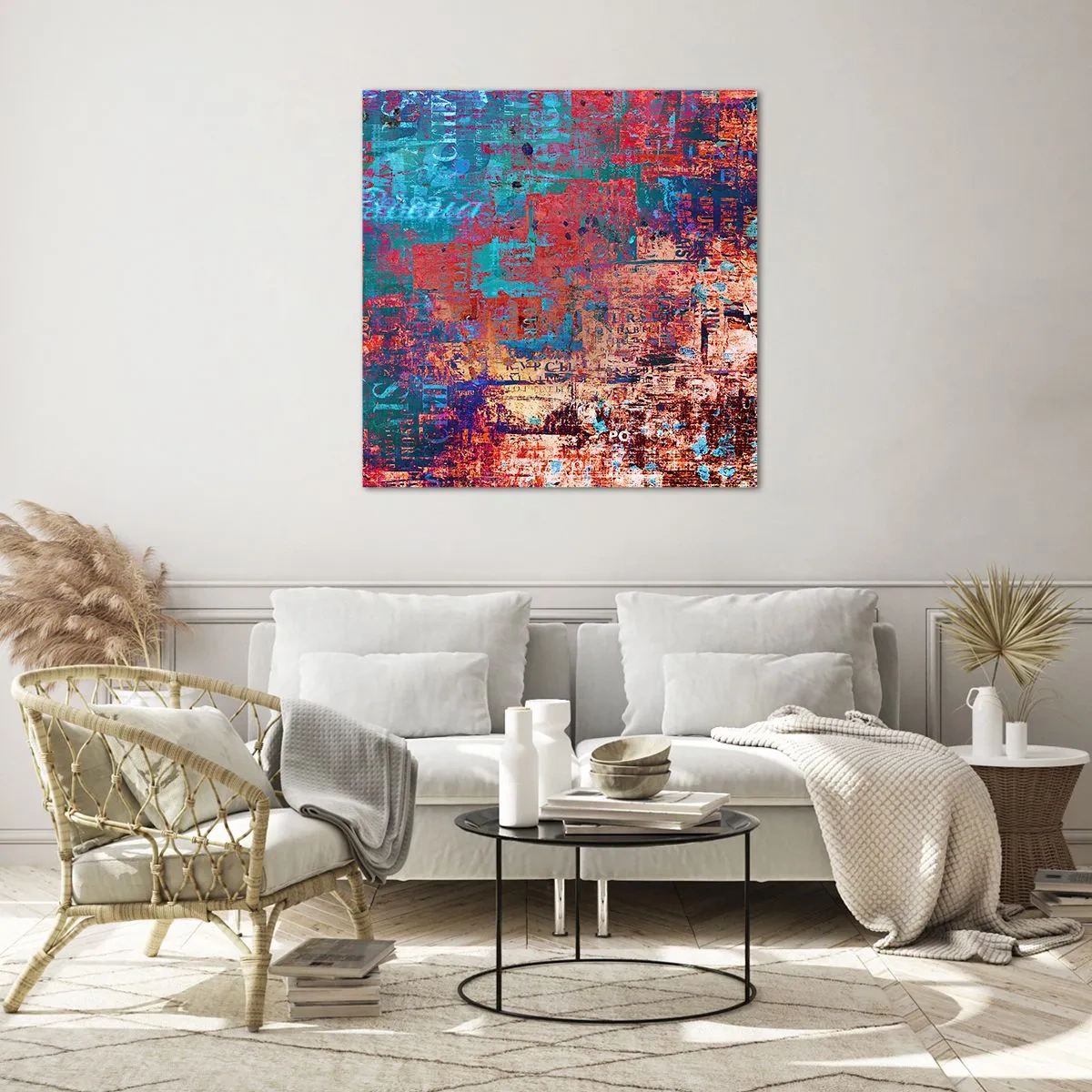 Glasbild - Bild auf glas - Erinnerung und Vergessen - 70x70 cm