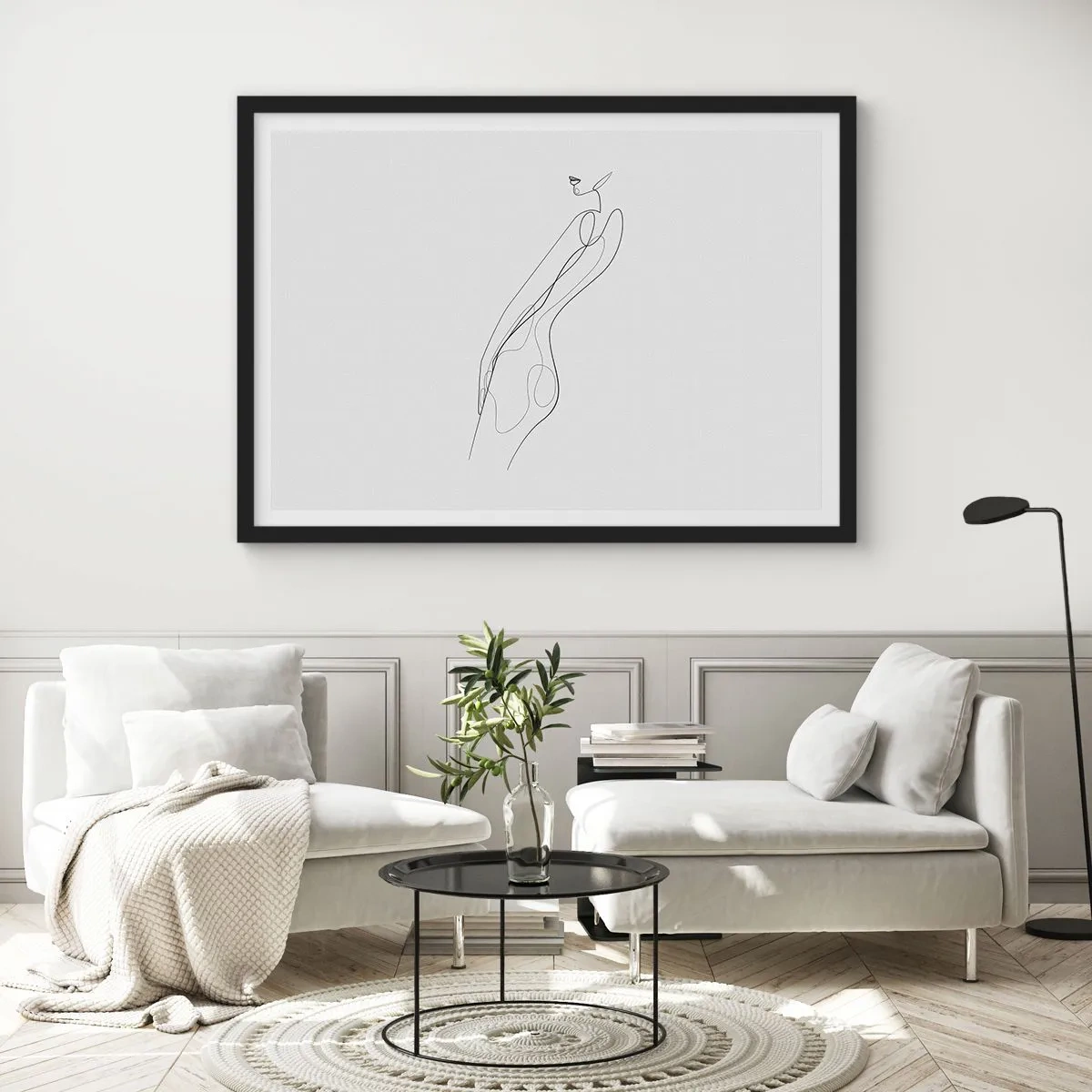 Poster in einem schwarzem Rahmen - Bloß ein Versprechen - 50x40 cm