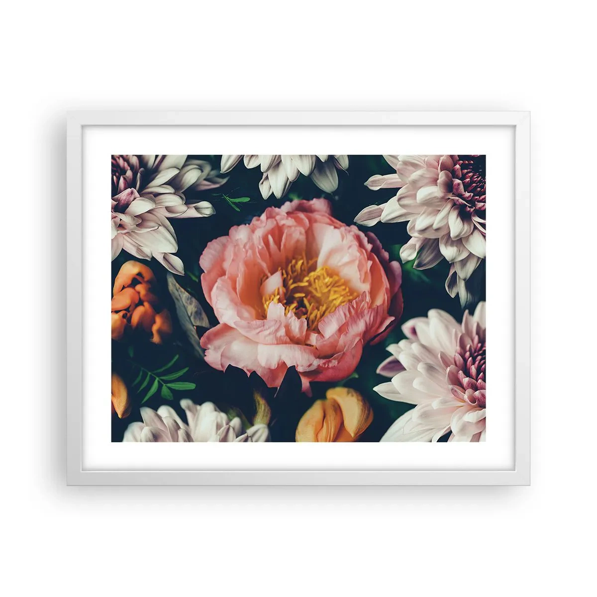 Poster in einem weißen Rahmen - Mit barocker Pracht - 50x40 cm