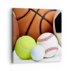 Bild auf Leinwand - Leinwandbild - Fußball verbindet uns! - 30x30 cm