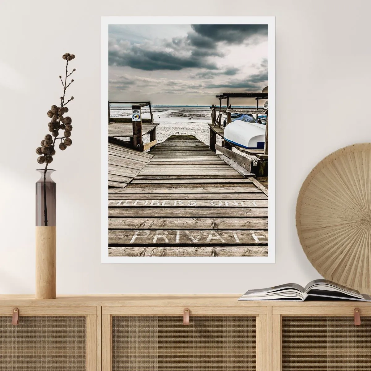Poster - Mitternachtsstrand - 70x100 cm
