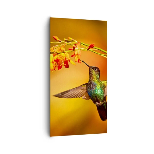 Bild auf Leinwand - Leinwandbild - Ein Lichtbote nach den Maya - 65x120 cm