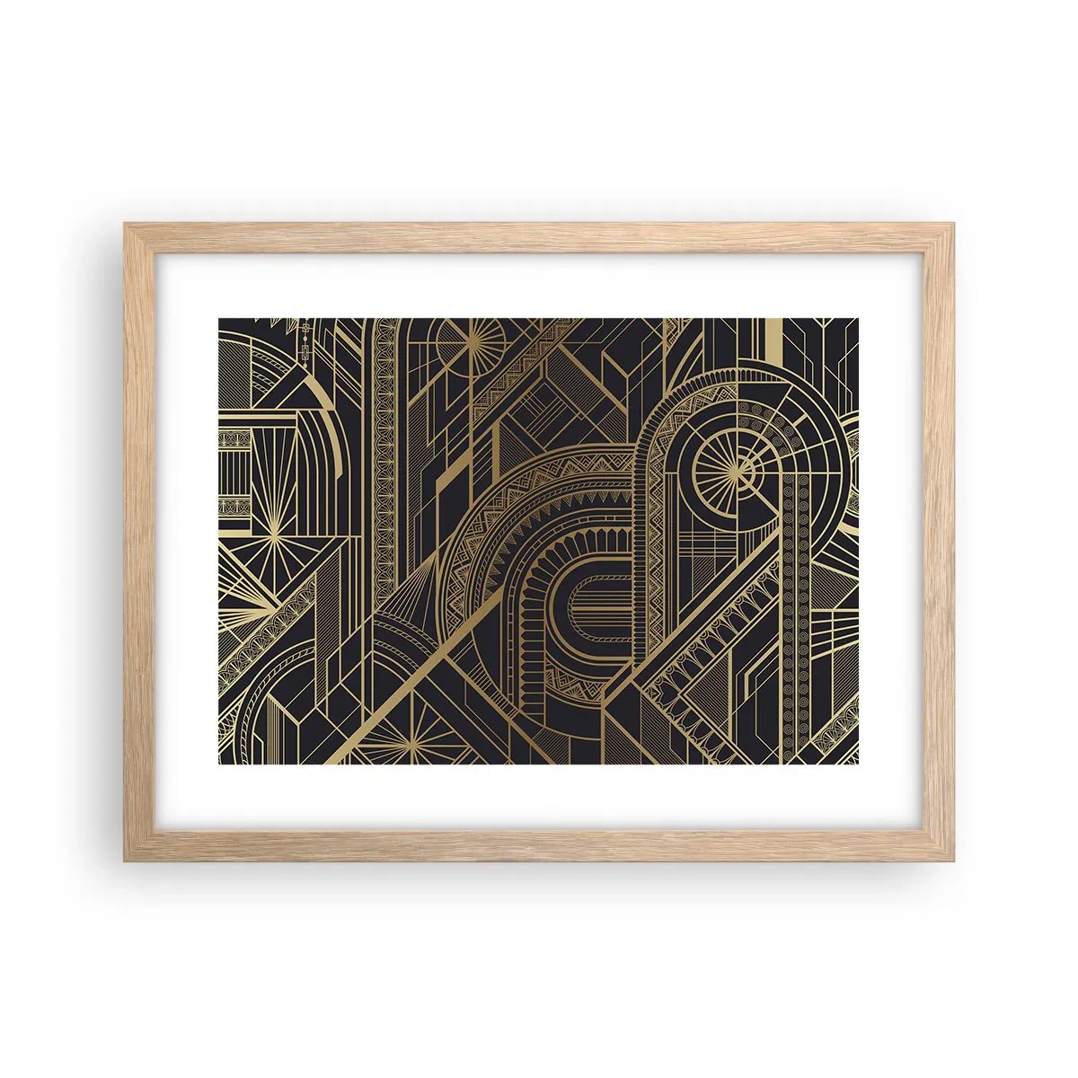 Poster in einem Rahmen aus heller Eiche - Konzepte, Ideen, Pläne - 40x30 cm