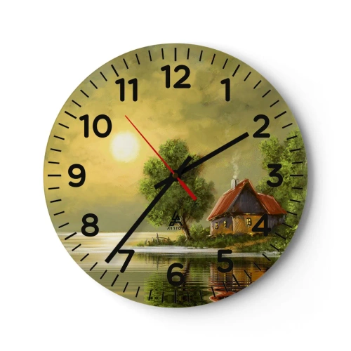 Wanduhr - Glasuhr - Schön, wie ein Bild - 40x40 cm