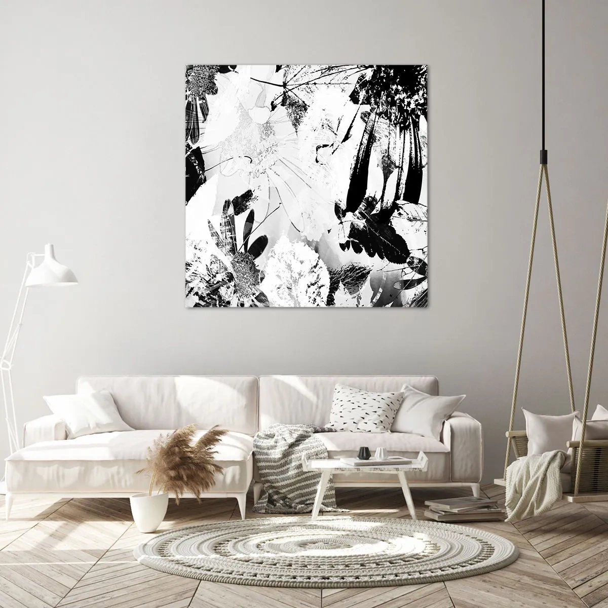 Bild auf Leinwand - Leinwandbild - Herbst negativ - 60x60 cm
