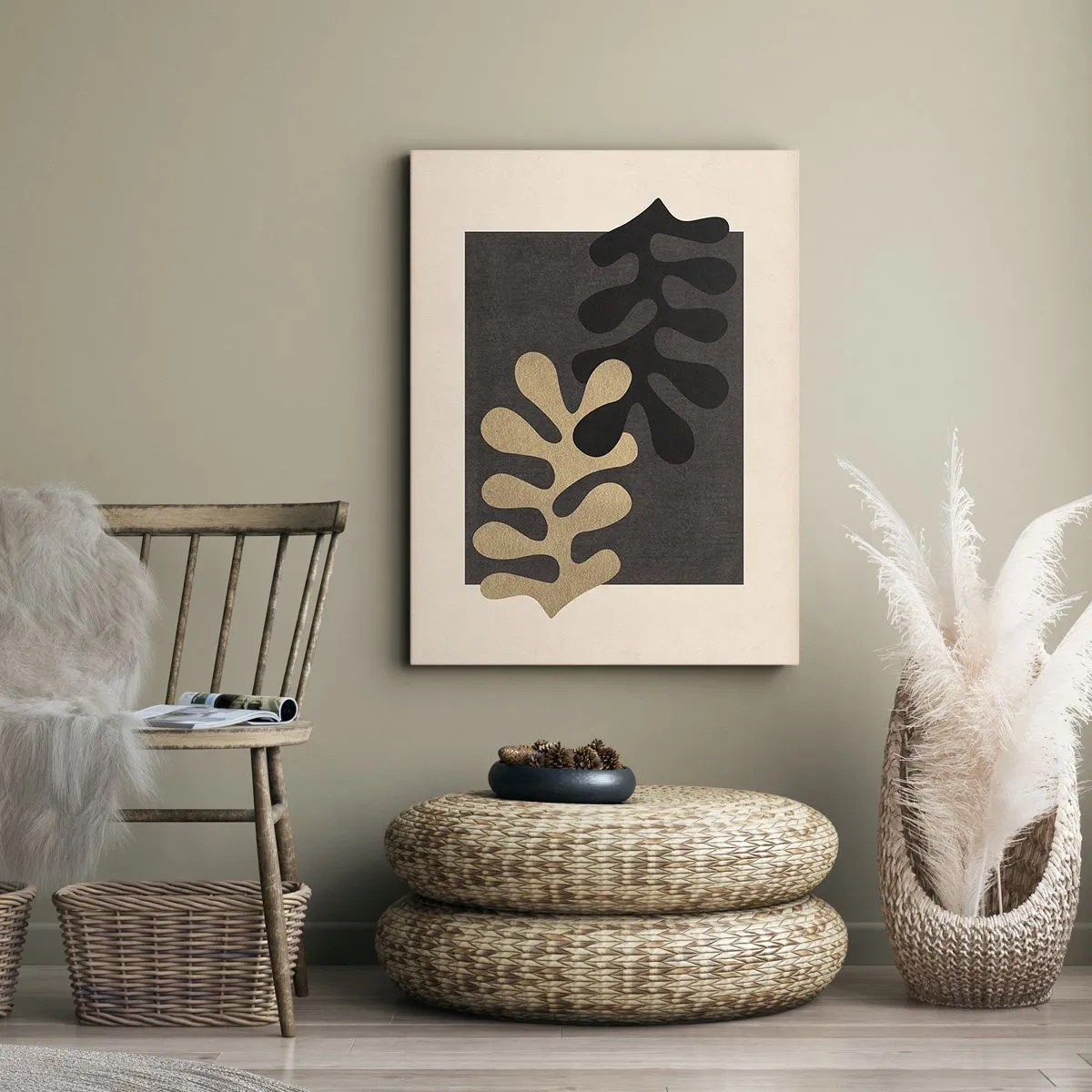 Bild auf Leinwand - Leinwandbild - Abwesenheit und Ergänzung - 45x80 cm