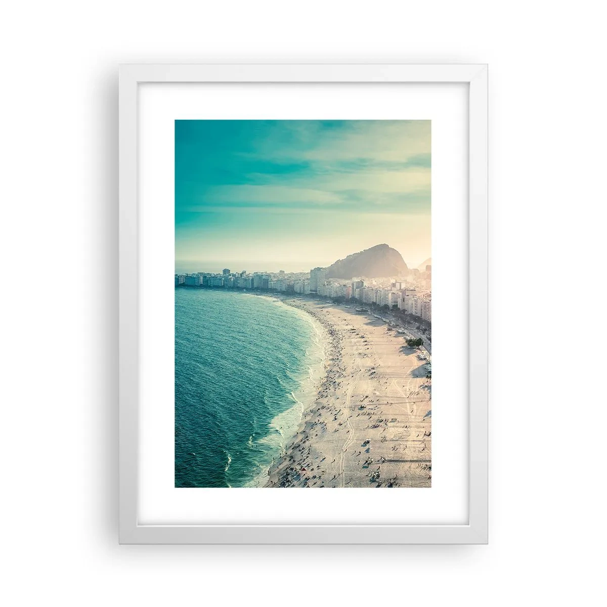 Poster in einem weißen Rahmen - Ewiger Urlaub in Rio - 30x40 cm