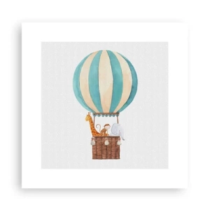 Poster - Fantastische Reise - 30x30 cm