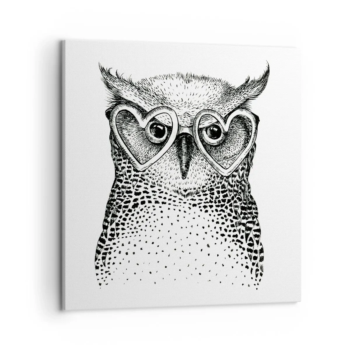 Bild auf Leinwand - Leinwandbild - Klug und mit Liebe - 50x50 cm