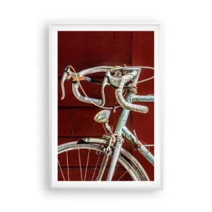 Poster in einem weißen Rahmen - Geschaffen um zu siegen - 61x91 cm