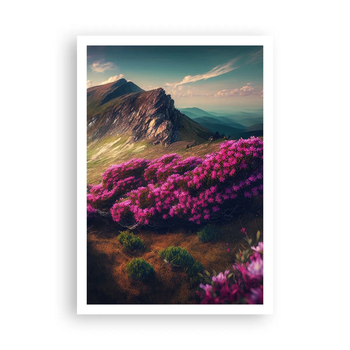 Poster - Sommer in den Bergen - 70x100 cm