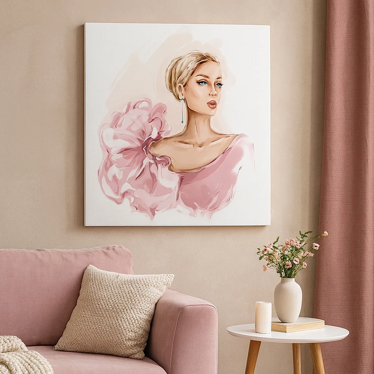 Bild auf Leinwand - Leinwandbild - Wie gemalt ... - 30x30 cm