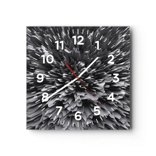 Wanduhr - Glasuhr - Härter kann es nicht werden - 30x30 cm