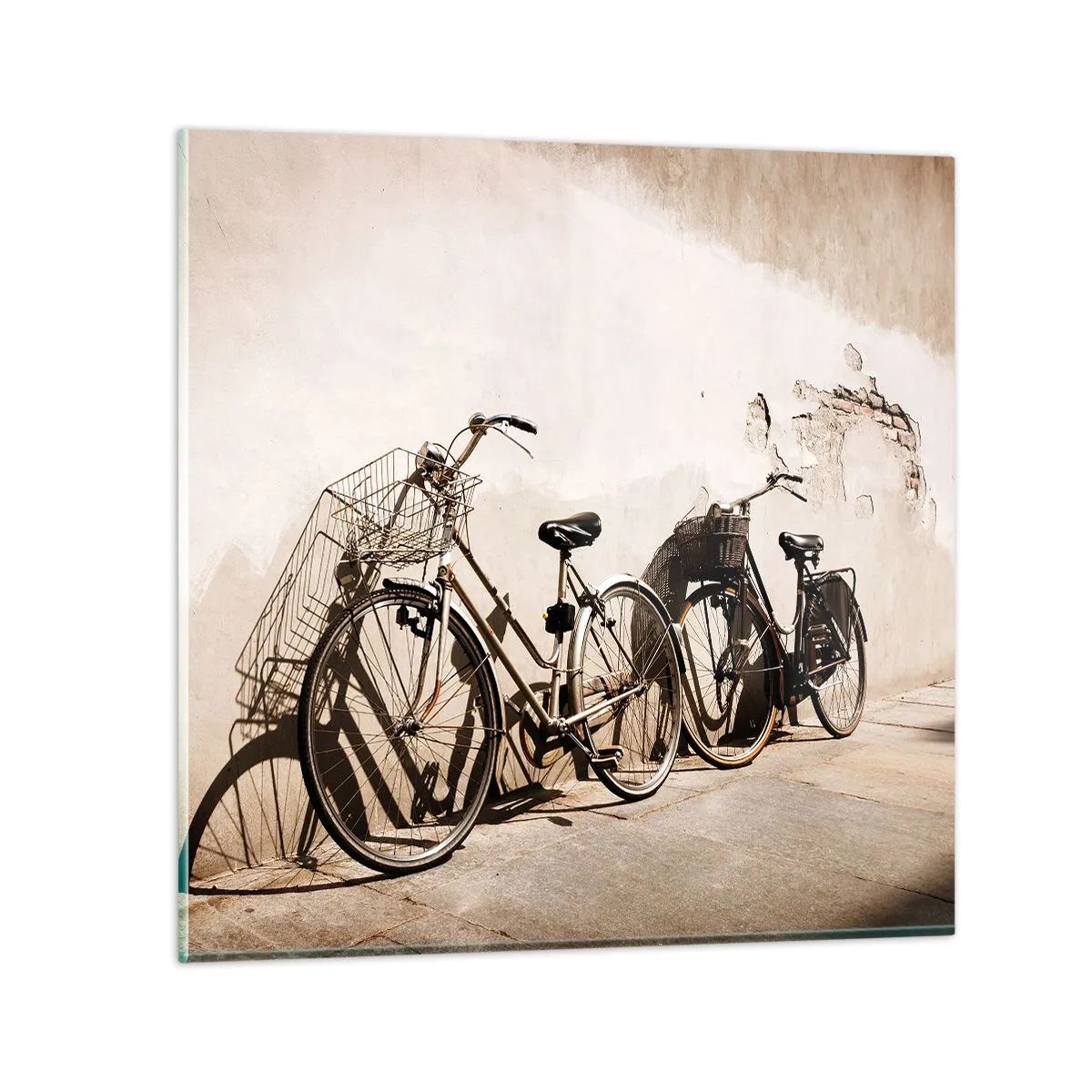 Glasbild - Bild auf glas - Der unvergessliche Charme der Vergangenheit - 40x40 cm