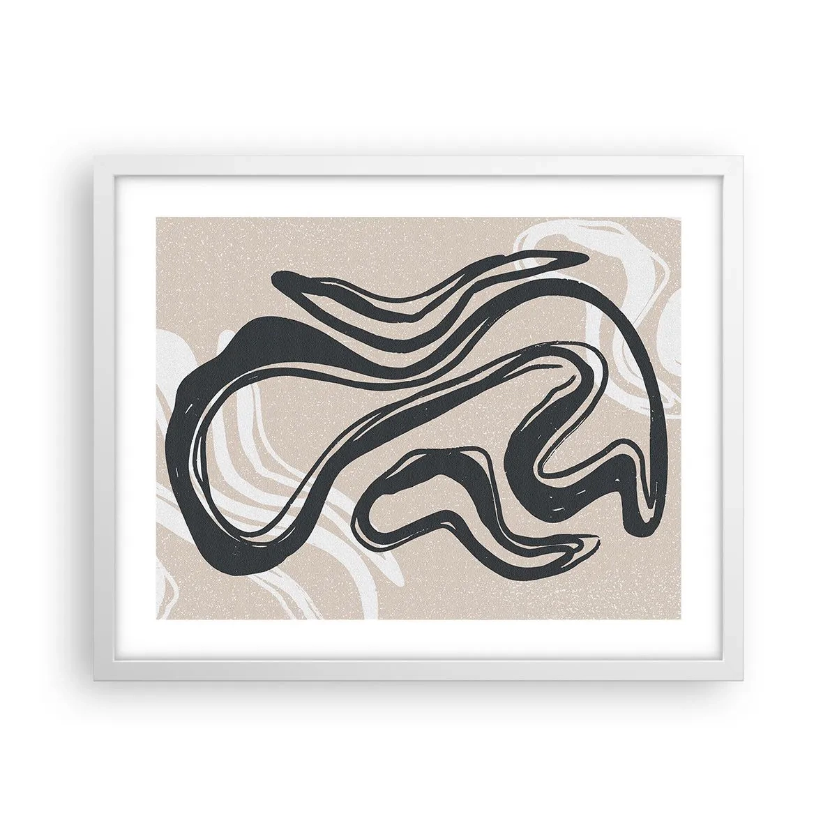 Poster in einem weißen Rahmen - Vervielfachter Ausdruck - 50x40 cm