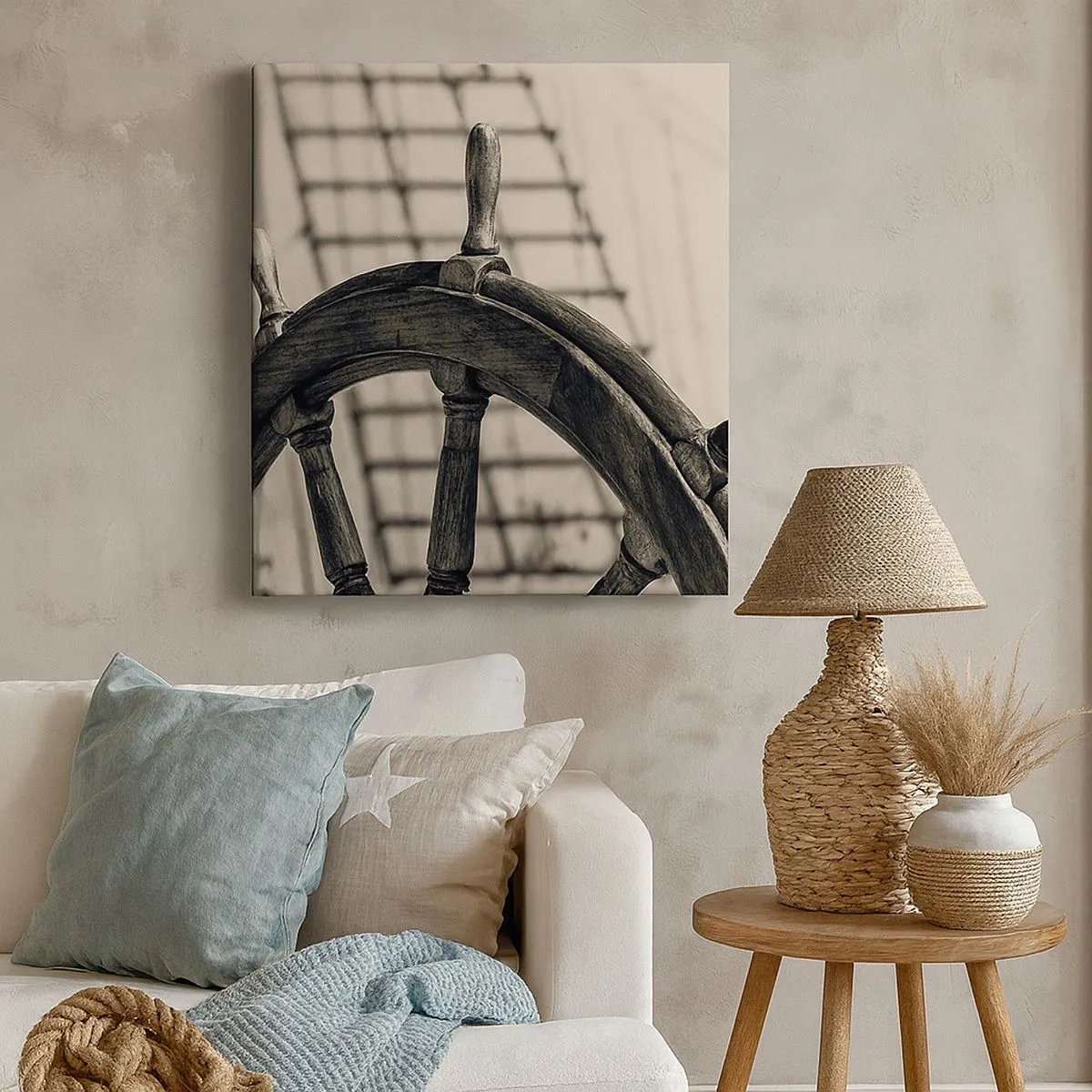 Bild auf Leinwand - Leinwandbild - Meeresgeschichten - 30x30 cm