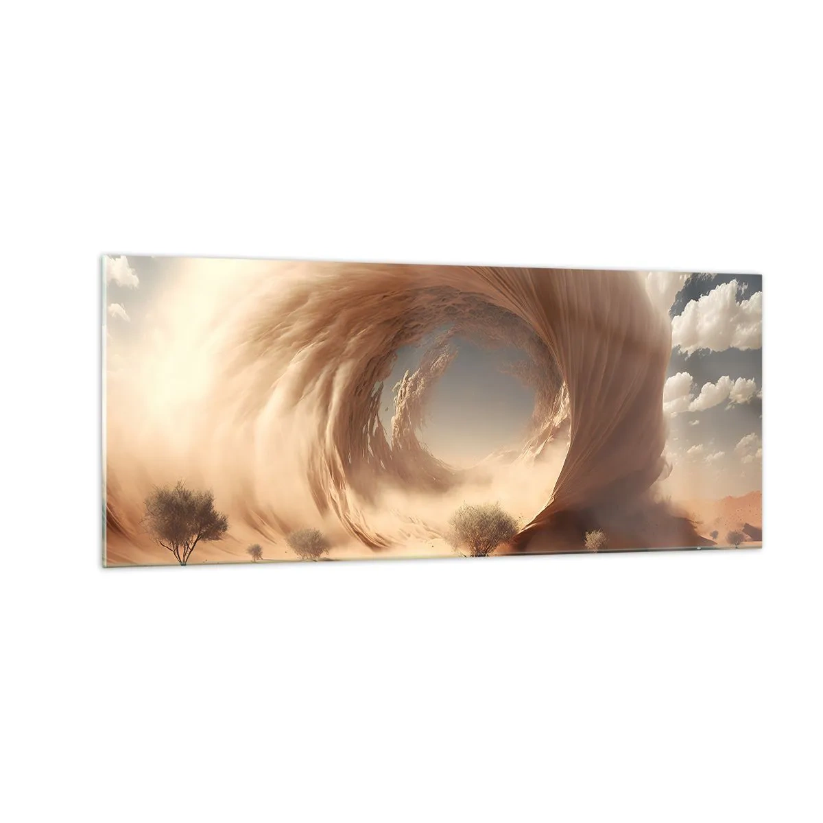 Glasbild - Bild auf glas - Geöffnetes Portal - 100x40 cm