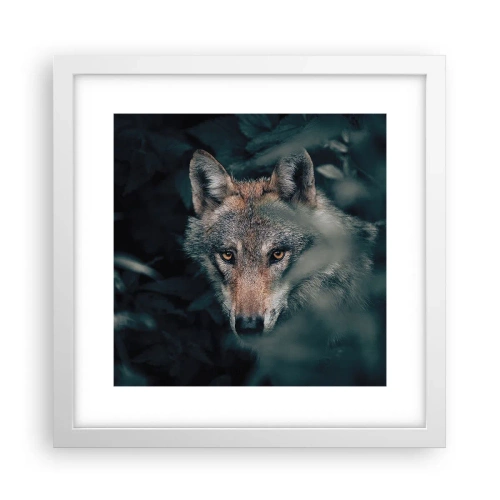 Poster in einem weißen Rahmen - Jäger - 30x30 cm