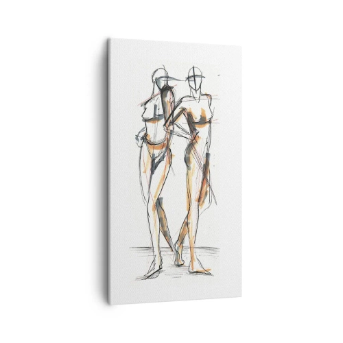 Bild auf Leinwand - Leinwandbild - Studie der Gnade - 45x80 cm