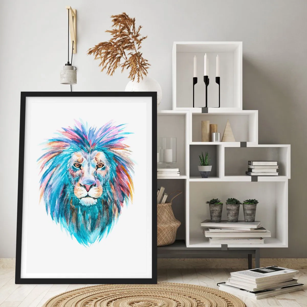 Poster in einem schwarzem Rahmen - Eine elektrisierende Aura - 40x50 cm