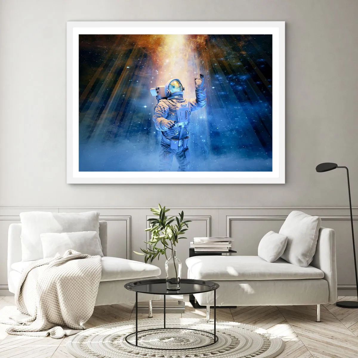 Poster in einem weißen Rahmen - Endlich am Ende - 91x61 cm