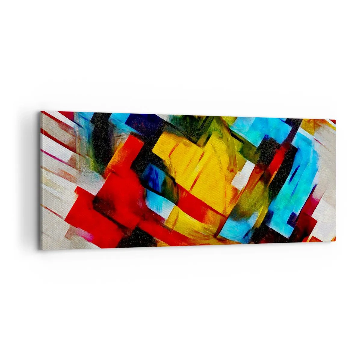 Bild auf Leinwand - Leinwandbild - Ein bunter Interleaver - 100x40 cm