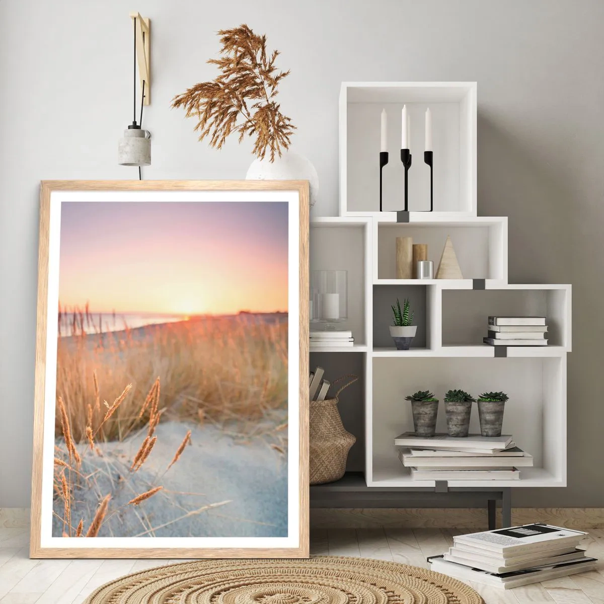 Poster in einem Rahmen aus heller Eiche - Das baltische Wiegenlied - 61x91 cm